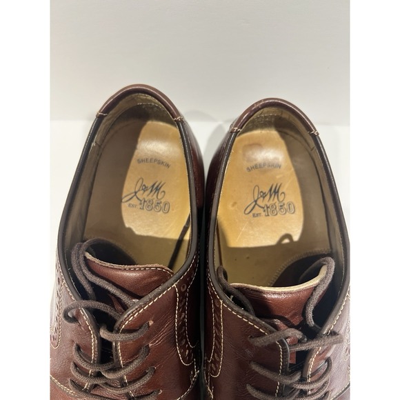 Johnston & Murphy Men\'s Leather Lace Up Oxford Shoes Size 9W Style 27-1744 main image 6